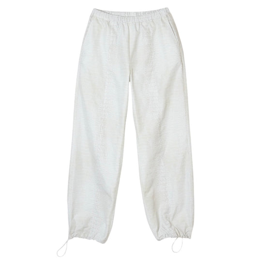 CROCO SHELL PANTS / WHITE