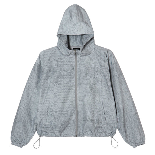 CROCO SHELL JACKET / GRAY