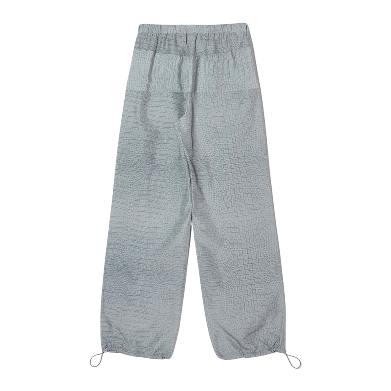 CROCO SHELL PANTS / GRAY