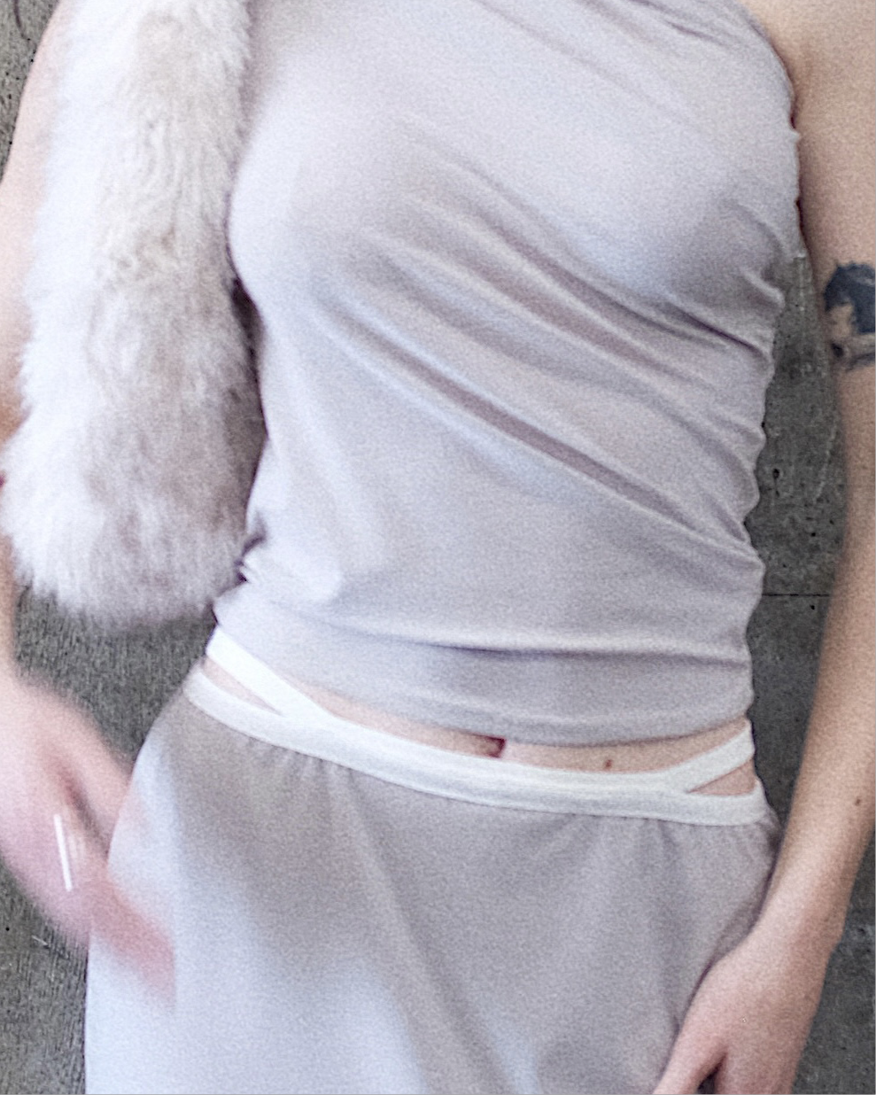 Skirt leggings/sand beige