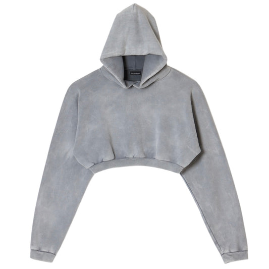 SHORT SIZE HOODIE / ICE GRAY