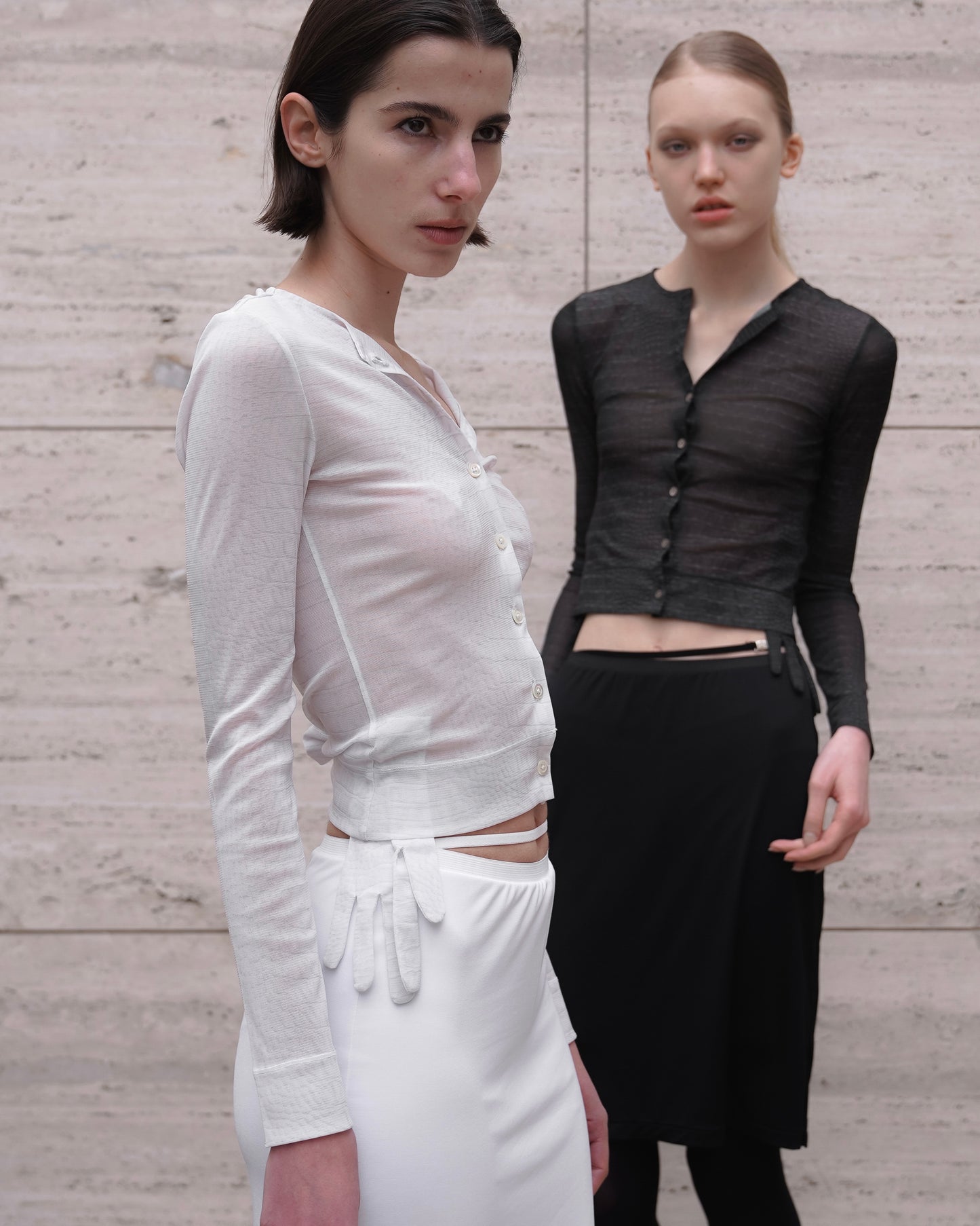 Second Skin Cardigan / White