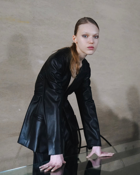 Deep Cut Jacket / Vegan leather