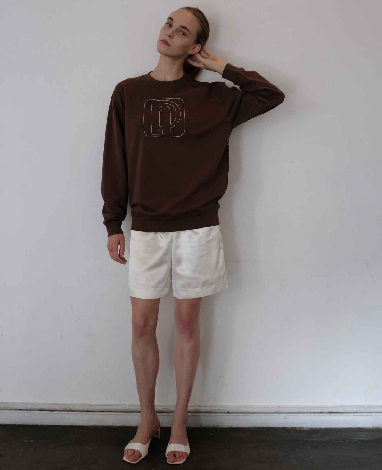 soap dish sweat shirt/brown