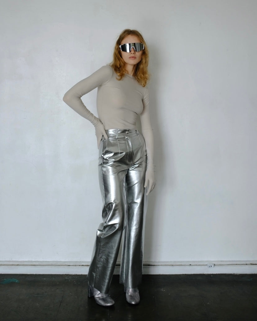 VEGAN LEATHER SLACKS