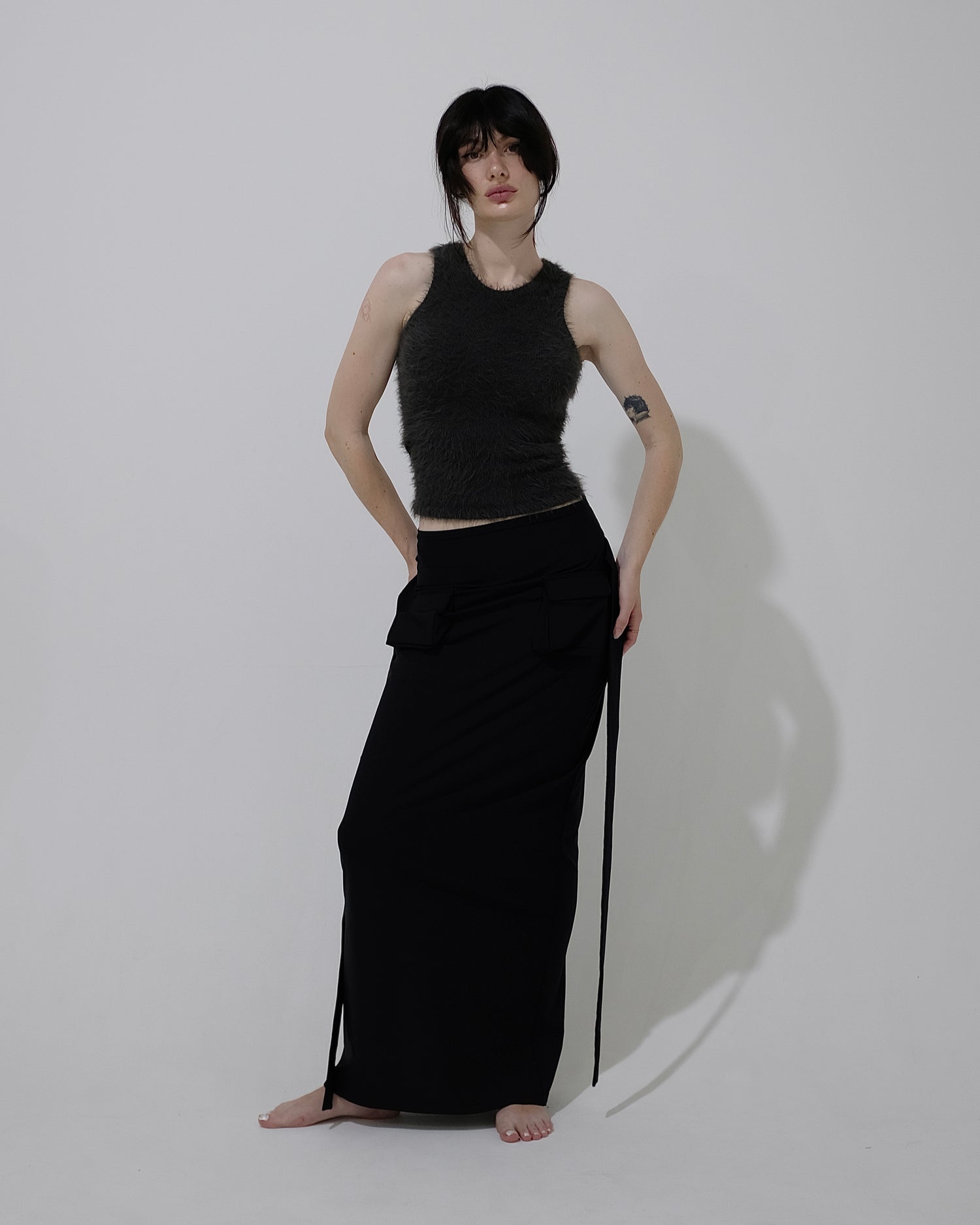 POCKET JOGGING MAXI SKIRT / BLACK – DICH HENDERSON