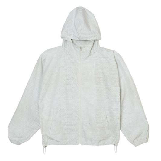 CROCO SHELL JACKET / WHITE