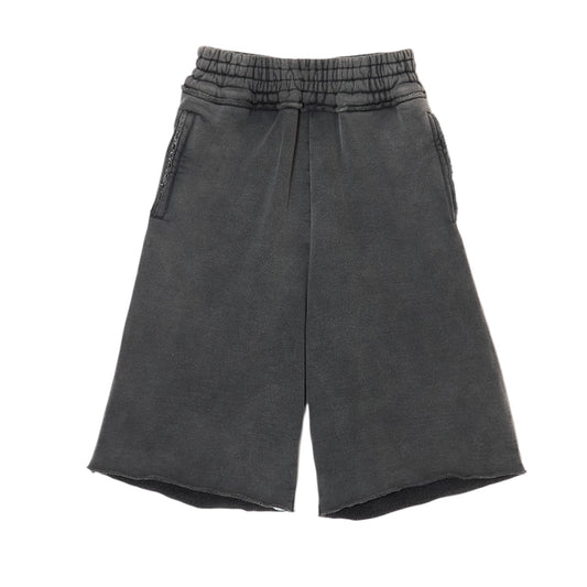 SHORT SWEAT PANTS / ashey black
