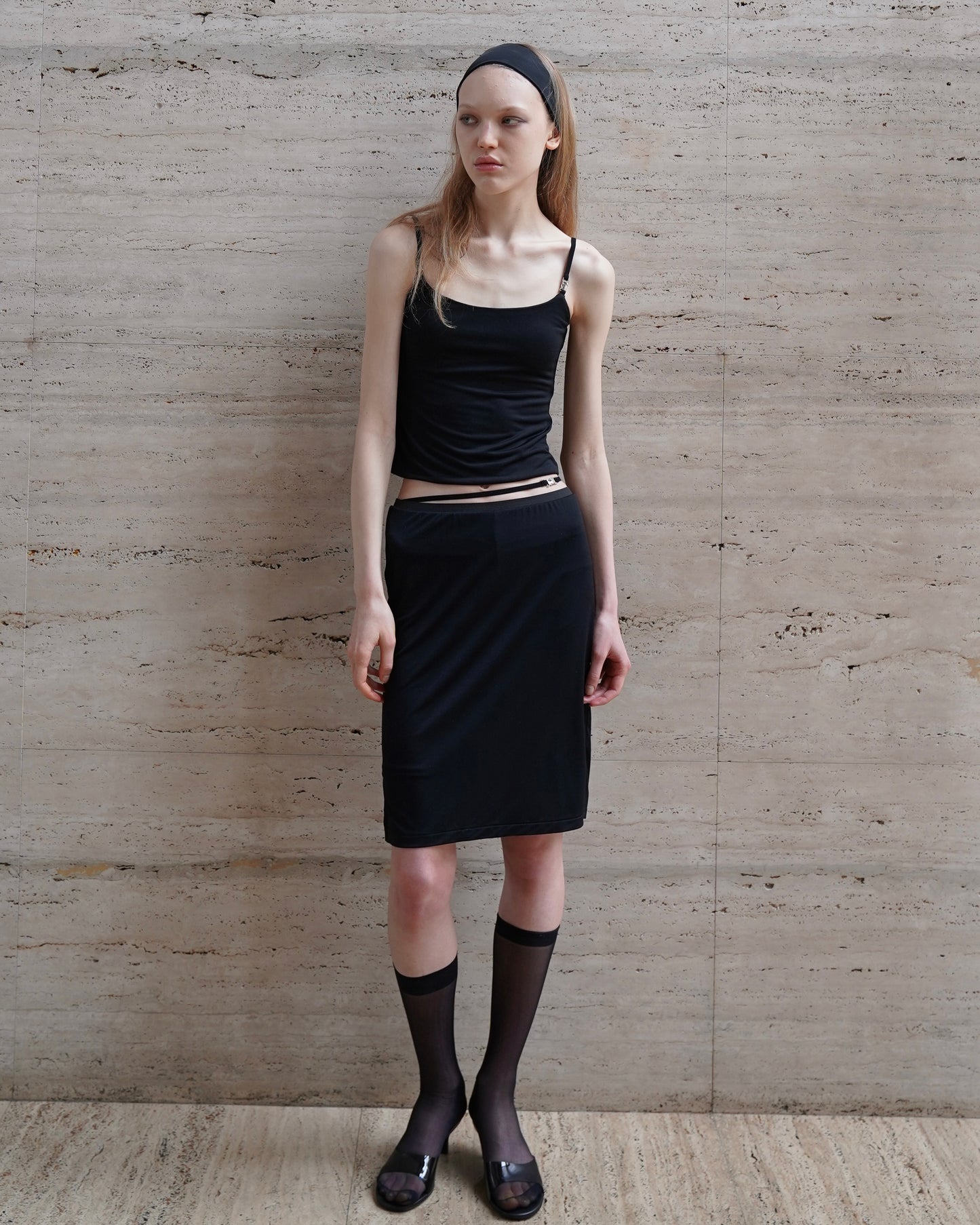 Strap Skirt / Black