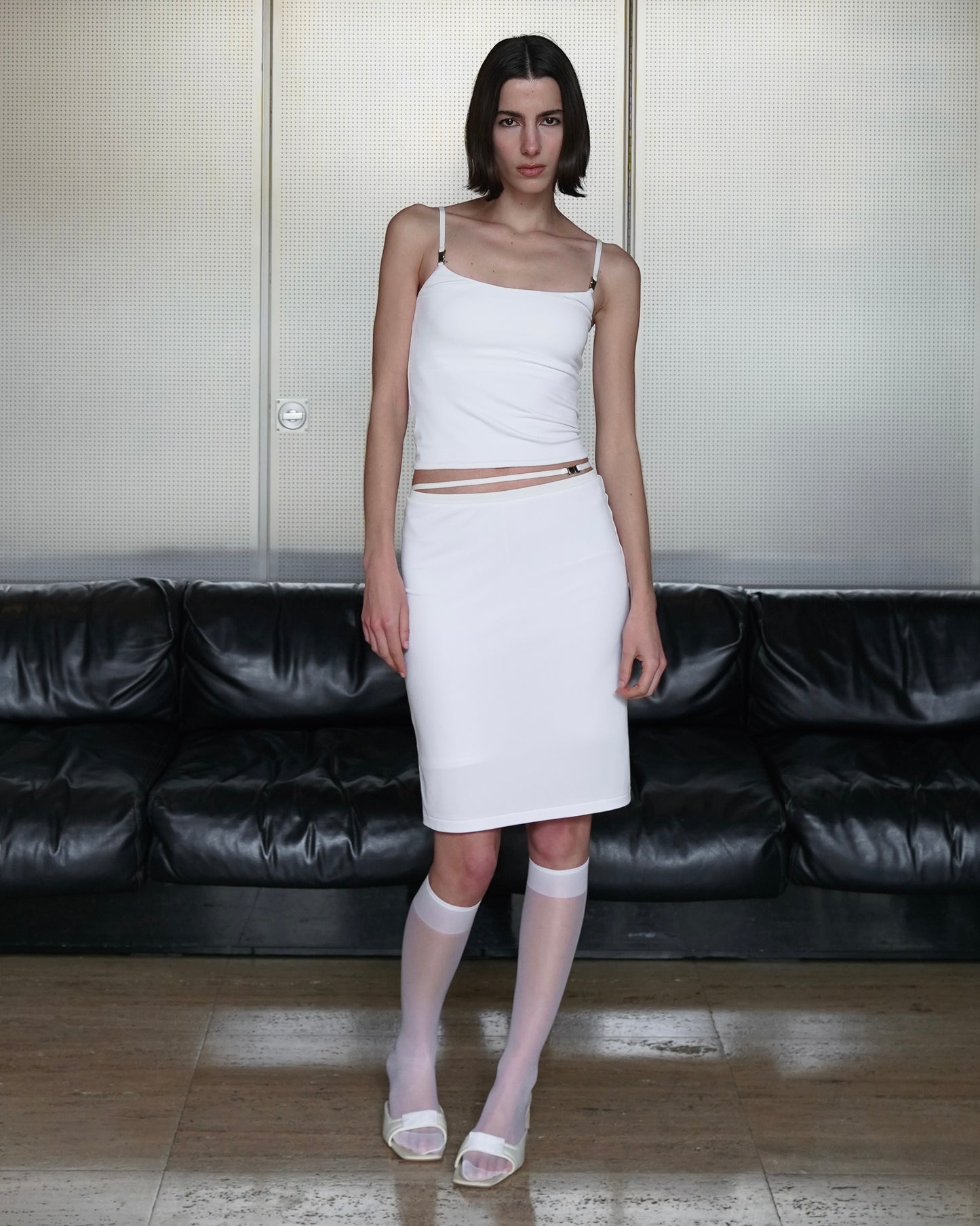 Strap Skirt / White