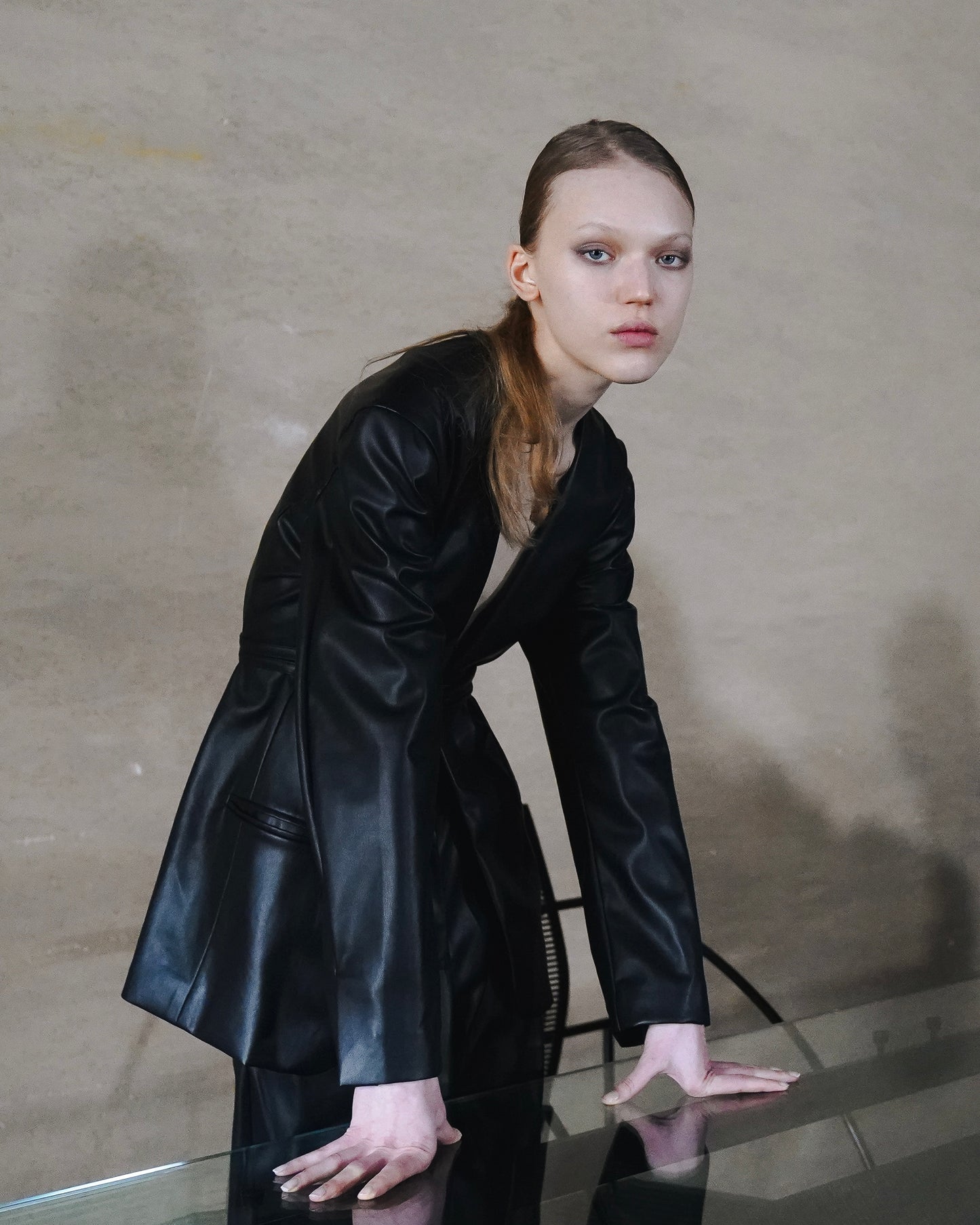Deep Cut Jacket / Vegan leather