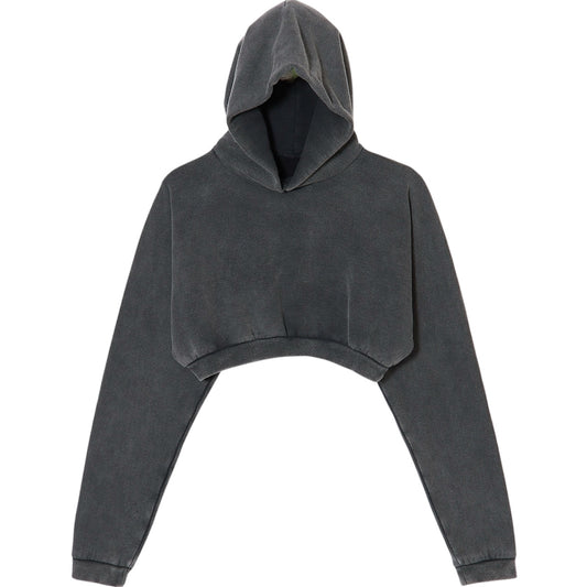 SHORT SIZE HOODIE / ASHEY BLACK